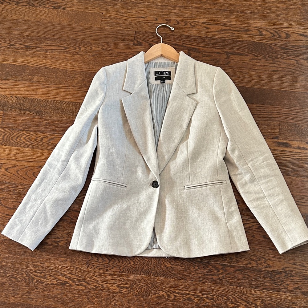 J. Crew Women's Parke Linen Blazer Sz 2